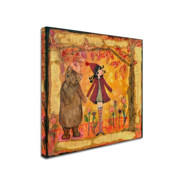 Wyanne 'Big Eyed Girl He Helped Her Get Back Home' Canvas Art,14x14